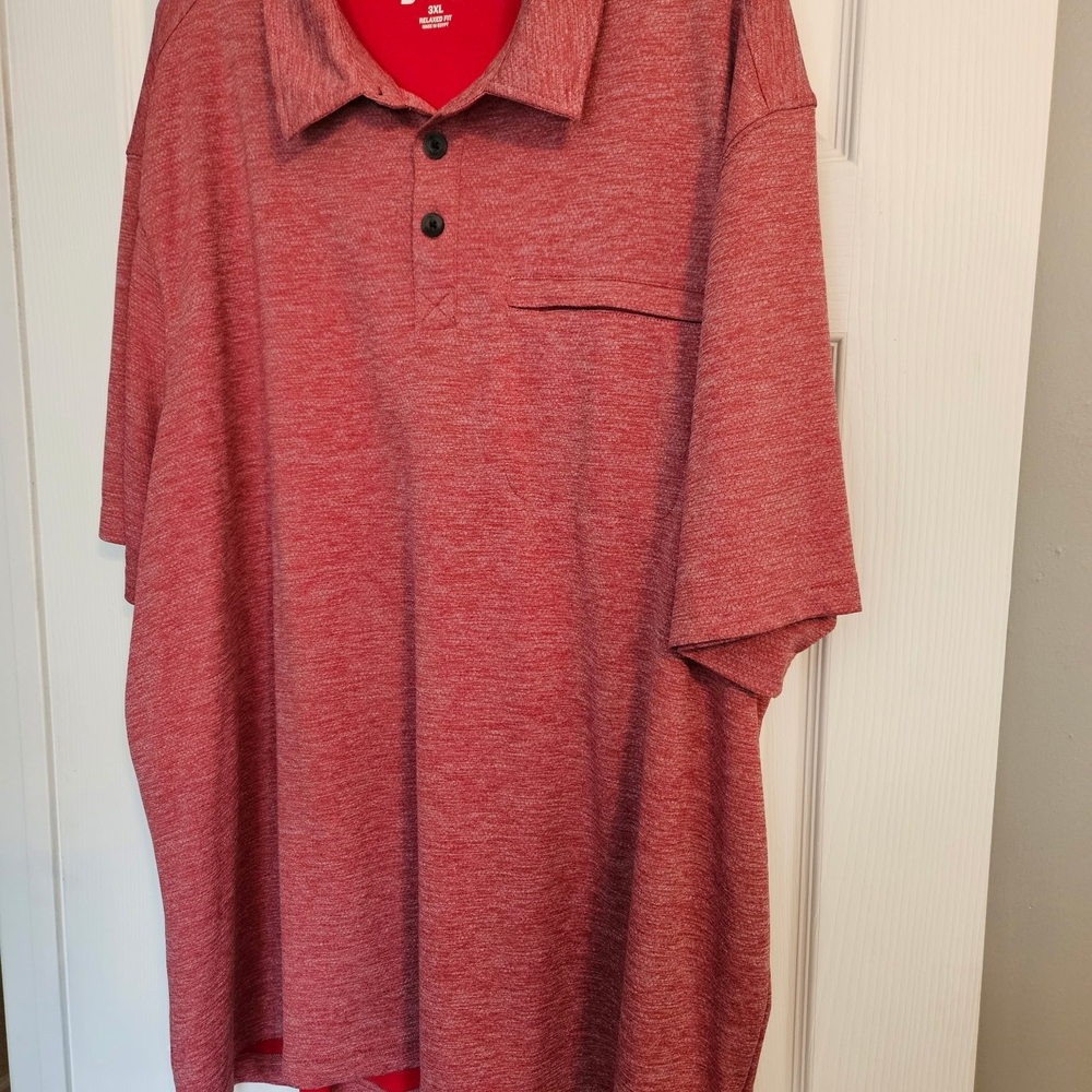 Duluth Trading Co Red Polo Shirt Relaxed Fit